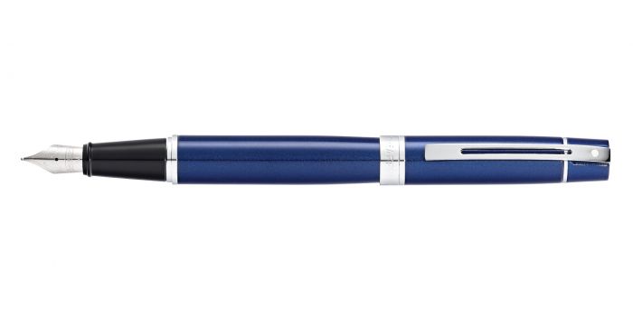 SHEAFFER 300 FOUNTAIN PEN CT GLOSSY BLUE